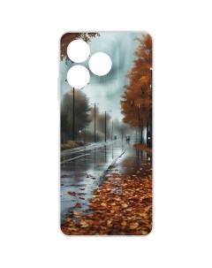 Чехол накладка Clear Case Осенний дождь для Realme C61 Krutoff