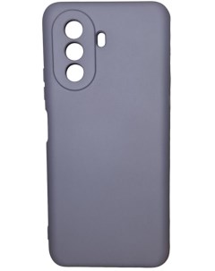 Чехол накладка NANO с микрофиброй для Huawei Nova Y70 космический серый Серый Mariso