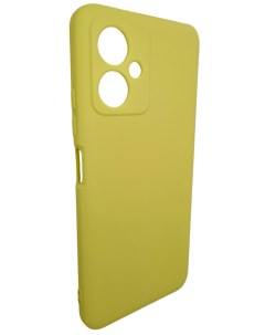 Чехол накладка NANO с микрофиброй для Xiaomi Redmi Note 12 5G Желтый Mariso