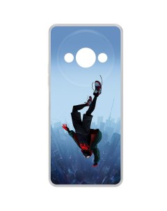 Чехол накладка Clear Case Человек Паук Майлз Моралес для Xiaomi Poco C61 Krutoff