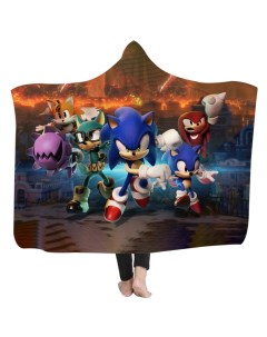 Плед с капюшоном Соник Sonic 130х150 см Starfriend