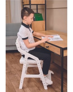 Детский растущий стул для школьника модель Школьник 2 белый List