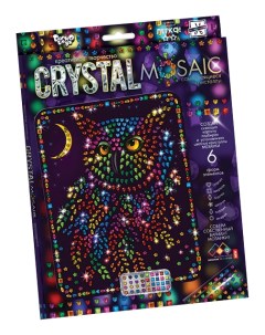 Мозаика из пайеток Crystal Mosaic Сова Danko toys