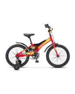 Детский велосипед Jet 18 Z010 красный с дополнительными колесами Stels