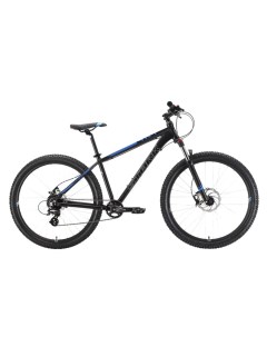 Велосипед горный 22 Hunter 27 3 HD чёрный голубой M 18 HQ 0005006 Stark