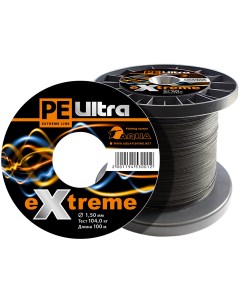 Плетеный Шнур Для Рыбалки Pe Ultra Extreme 1 50mm Цвет Черный 100m Aqua