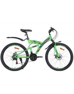 Велосипед 26 F260D зеленый синий неоновый Avenger