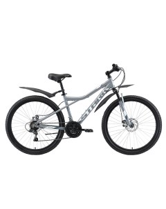Велосипед Slash 26 2 D 2020 18 серый белый серый Stark