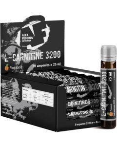 L Carnitine 3200 20 амп вкус ананас Alex fedorov nutrition