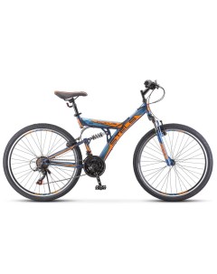 Велосипед Focus V 26 V030 Тёмно синий оранжевый рама 18 2023 Stels