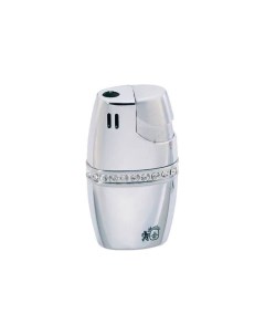 Зажигалка PIZZAZZ polished silver clear crystals Colibri