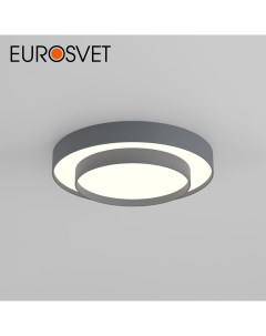 Потолочный светодиодный светильник с ПДУ Force 90330 2 серый Eurosvet