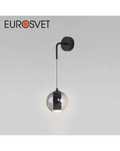 Светодиодный настенный светильник Cobble 50258 6W 4000К дымчатый без выключателя Eurosvet