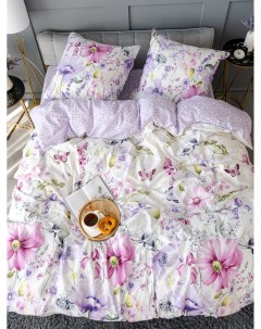 Комплект постельного белья Розовые цветы 2 спальный бязь Pavlina