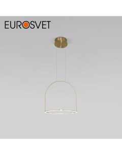 Подвесной светодиодный светильник с ПДУ Over 90322 1 латунь Eurosvet