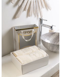 Подарочный набор полотенец TAC бамбук крем 2 шт Efor