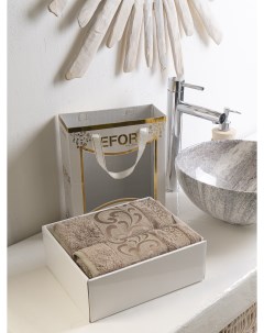 Подарочный набор полотенец TAC бамбук кофейный 2 шт Efor