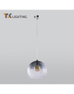Подвесной светильник с стеклянным графитовым плафоном 2773 Santino E27 Tk lighting