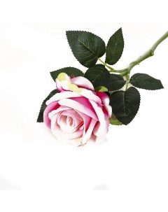 Искусственные цветы Роза Венесуэльская розовая 23 см Nobrand