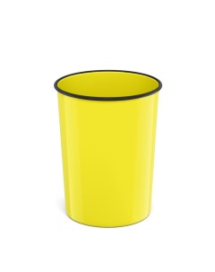 Корзина для бумаг литая пластиковая Neon Solid 13 5л желтый 58081 Erich krause