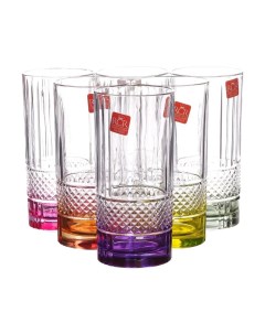 Набор стаканов для воды RCR Brillante Color 360мл 6 шт Rcr cristalleria italiana