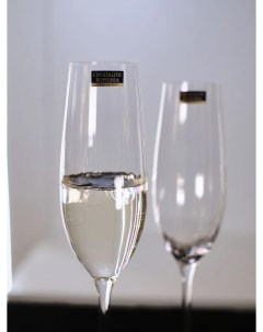 Набор бокалов для шампанского COLUMBA OPTIC 260 мл 2 шт Crystalite bohemia