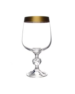 Набор бокалов для вина Sterna Klaudie Матовая полоса340 мл Crystalite bohemia