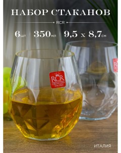 Набор стаканов для виски RCR Alkemist 350 мл 6 шт Rcr cristalleria italiana