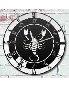 Настенные часы гороскоп знаки зодиака астрология скорпион 644 Бруталити