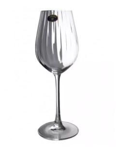 Набор бокалов для вина Columba Optic 400 мл 2 шт Crystalite bohemia