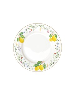 Тарелка обеденная Цветы и лимоны 26 5 см Easy life