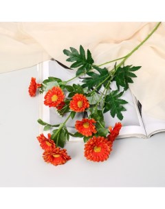 Цветы искусственные Пижма девичья 6х65 см ярко оранжевый Nobrand