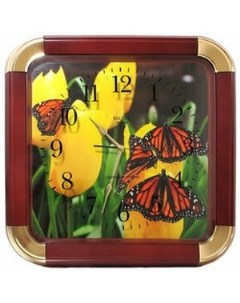 Настенные часы СЧК 93 02 бабочки Весна
