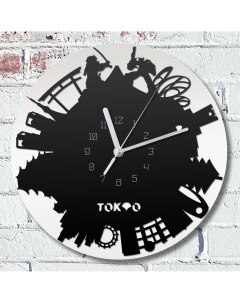 Настенные часы города токио япония азия 796 Бруталити