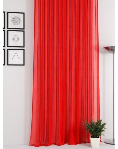 Тюль Дориди красный высота 340 см ширина 300 см Красный бордо At home