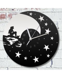 Настенные часы русалка ночь море звезды 824 Бруталити
