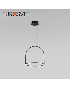 Подвесной светодиодный светильник с ПДУ Over 90322 1 черный Eurosvet