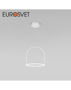 Подвесной светильник Over 90322 1 белый светодиодный с ПДУ Eurosvet
