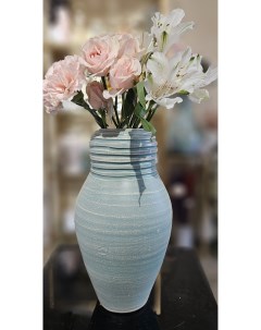 Красивая ваза Бирюза 2 25 см бирюзовая 1 шт Aras flowers