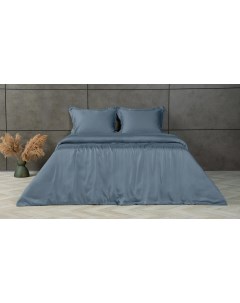 Комплект постельного белья Solid Tencel Синий металлик Askona