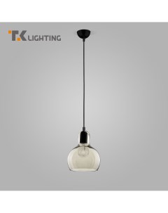 Подвесной светильник со стеклянным плафоном Mango 1 602 черный минимализм Tk lighting
