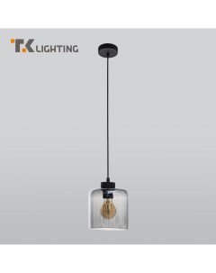 Подвесной светильник со стеклянным плафоном 2738 Sintra черный E27 Tk lighting