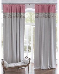 Комплекты штор шторы в комнату 150х280 см Франиолс розово серый At home