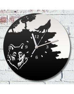 Настенные часы животные волк пейзаж 821 Бруталити