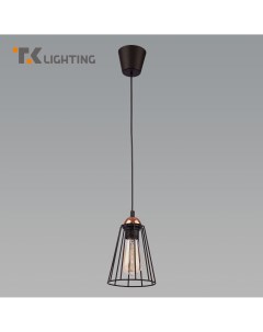 Подвесной светильник с металлическим плафоном Galaxy 1 1641 черный лофт Tk lighting