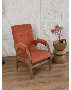 Кресло ENJOY оранжевый 55x78 5x96 см коричневое масло Zasidelis