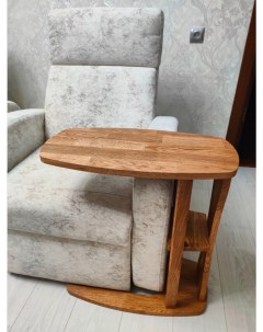 Журнальный стол приставной деревянный 60х30х64 3 см коричневый Nobrand