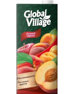 Напиток сокосодержащий персик яблоко абрикос 950 мл Global village