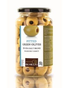 Оливки зелёные без косточки 580 мл Olivellas