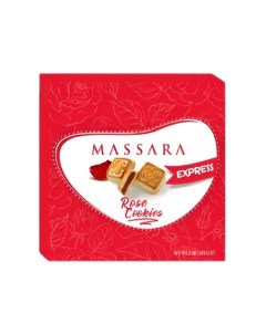 Печенье Express Rose Cookies сдобное с начинкой из лепестков роз 200 г Massara